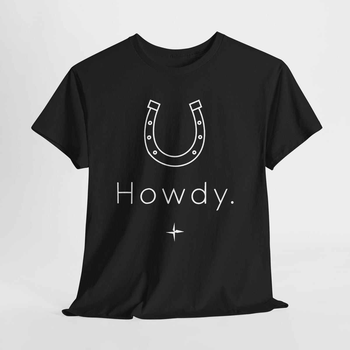Howdy Horseshoe T-Shirt — Western Cowboy Graphic Tee