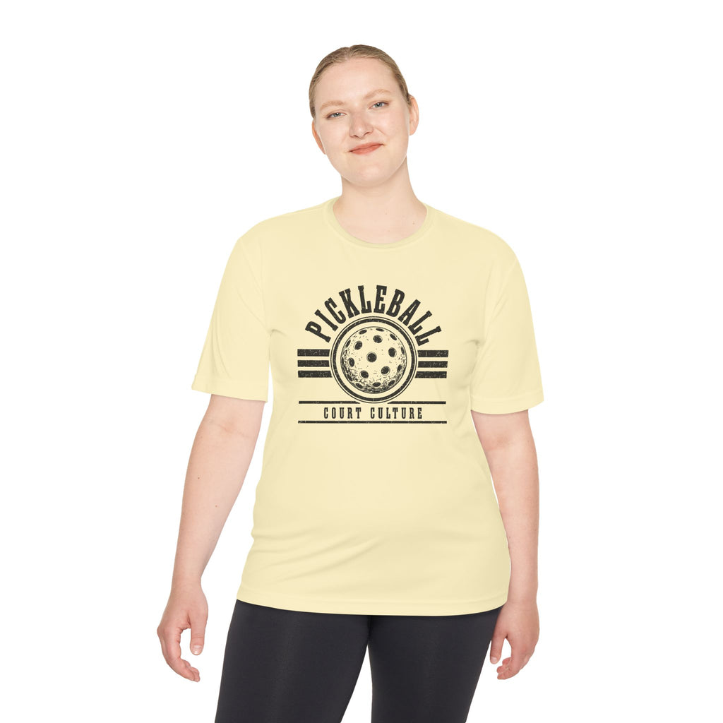 Pickleball Court Culture Tee — Vintage Pickleball Graphic Moisture-Wicking Shirt