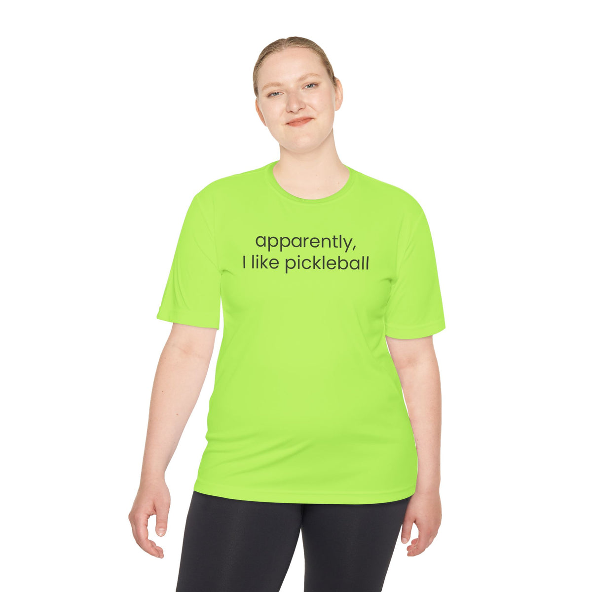apparently, I like pickleball tee - minimalist moisture-wicking shirt