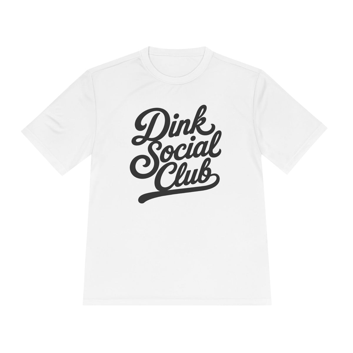 Dink Social Club Graphic Tee — Retro Script Moisture‑Wicking Shirt