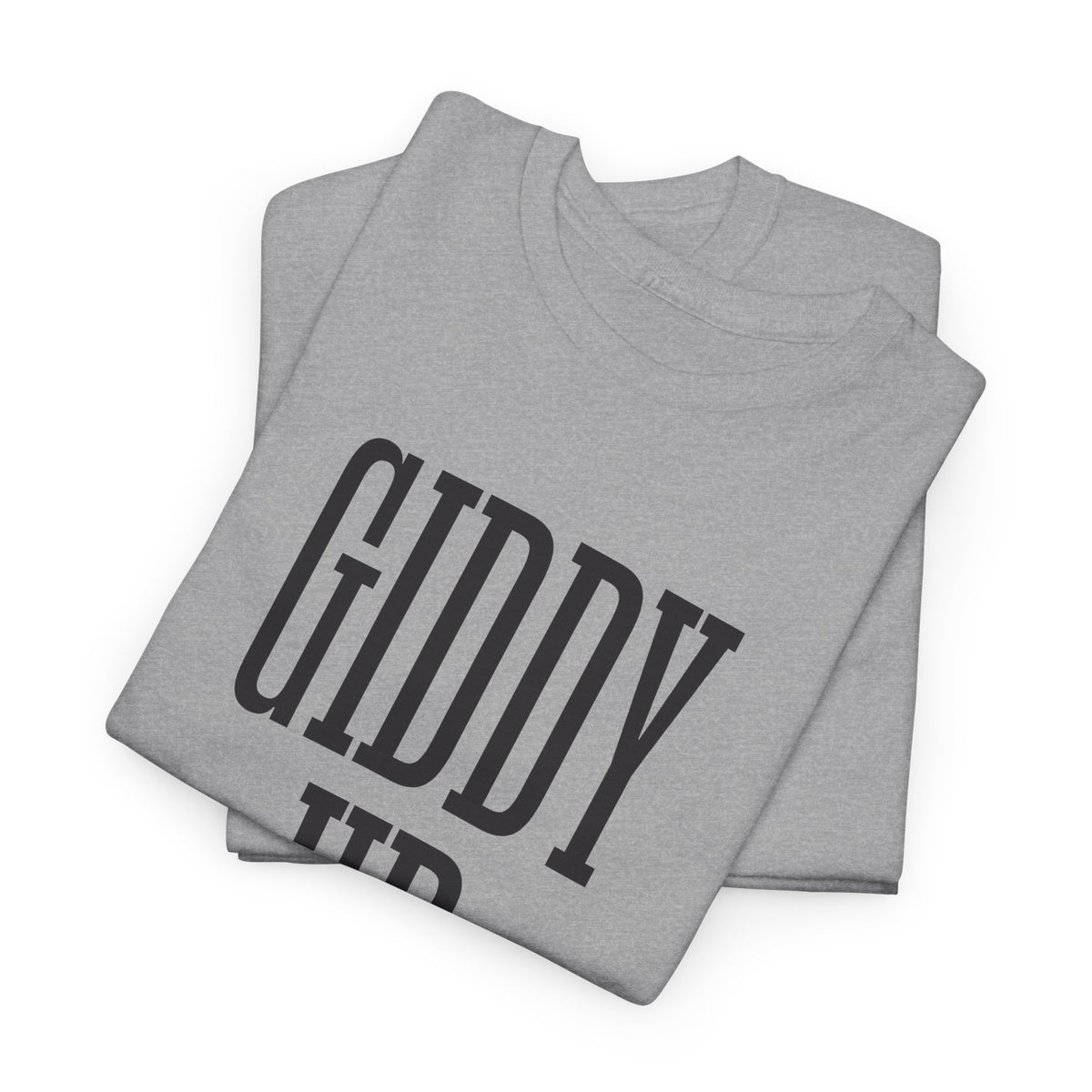 Giddy Up (Spiritually) Tee — Pink Graphic Western-Inspired Shirt