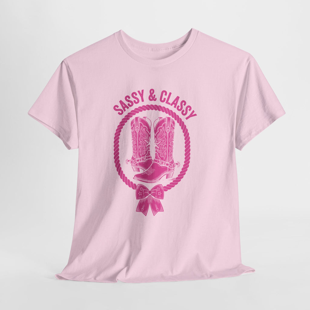 Sassy & Classy Pink Cowboy Boots T-Shirt