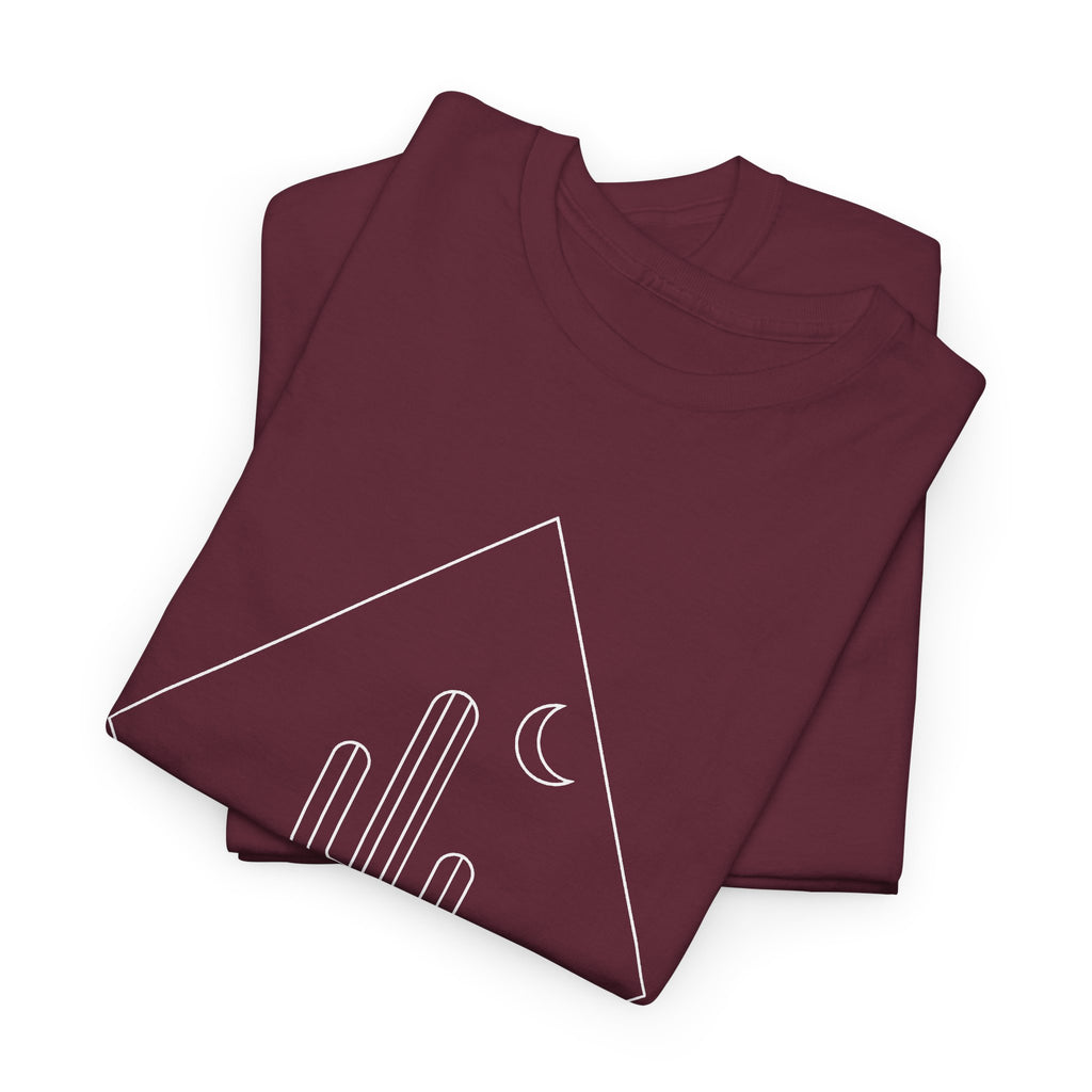 High Desert Cactus Tee — Minimal Desert Graphic T-Shirt