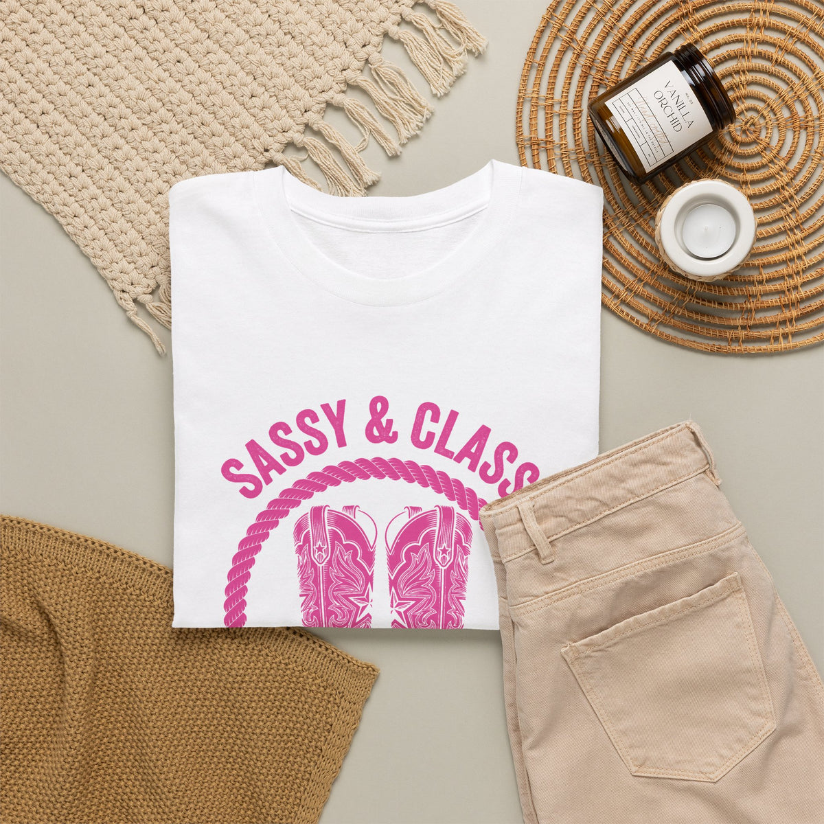Sassy & Classy Pink Cowboy Boots T-Shirt
