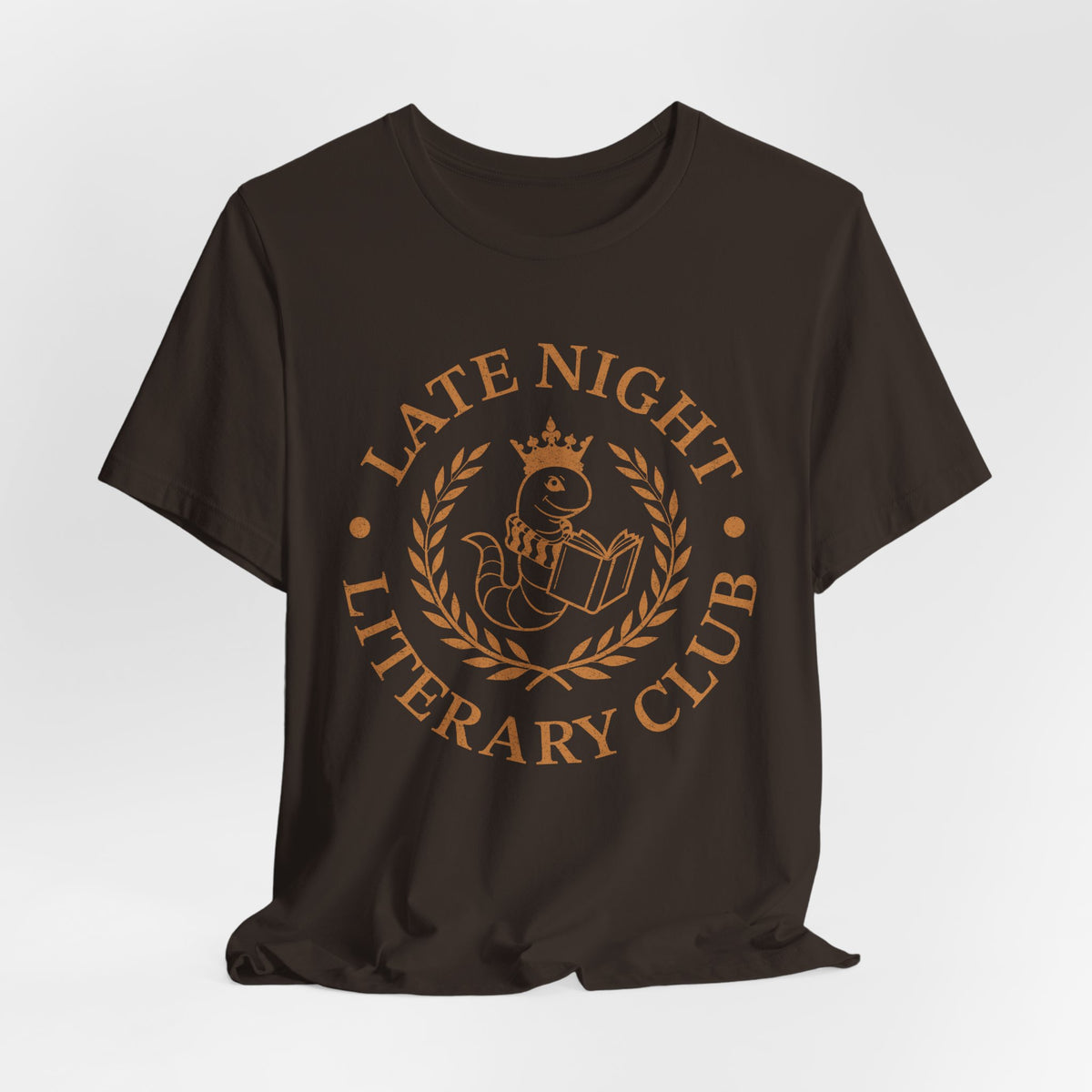 Late Night Literary Club T‑Shirt — Book Lover Graphic Tee